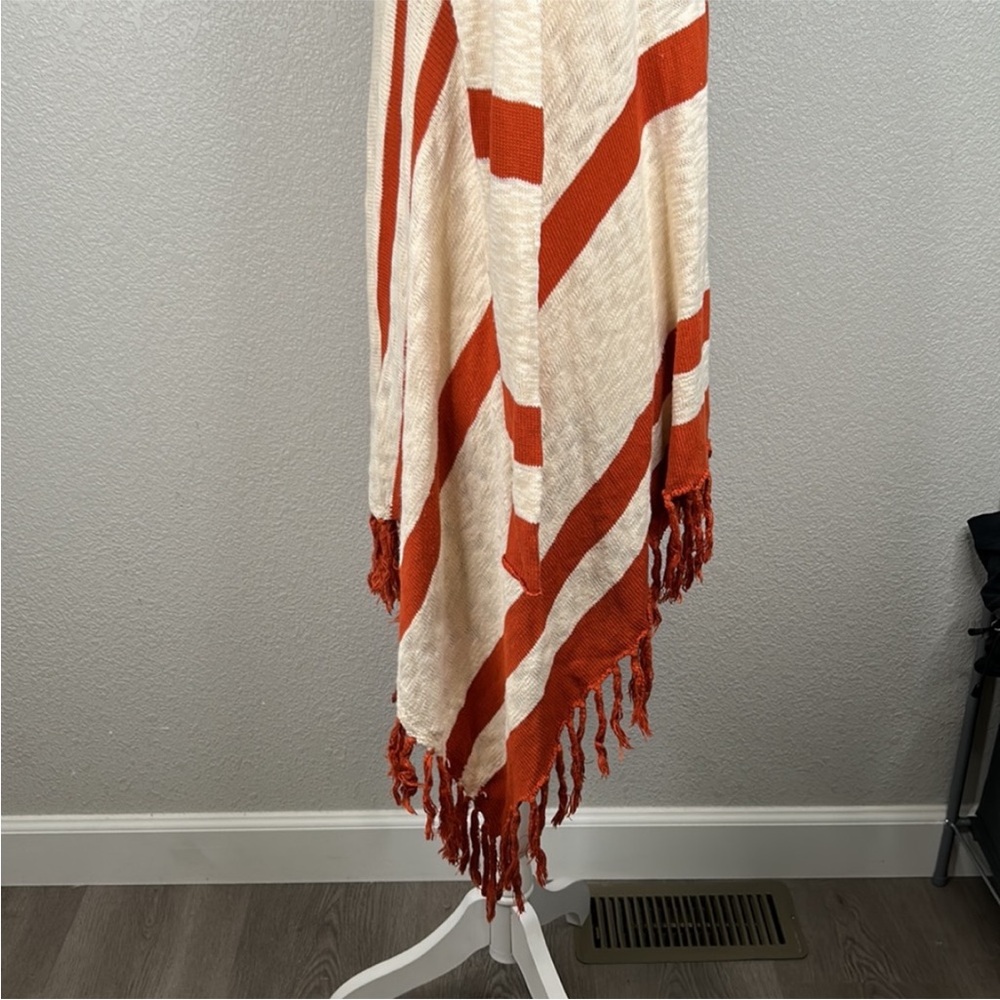 Forever 21 Orange and Cream Striped Cardigan - Picture 5 of 8